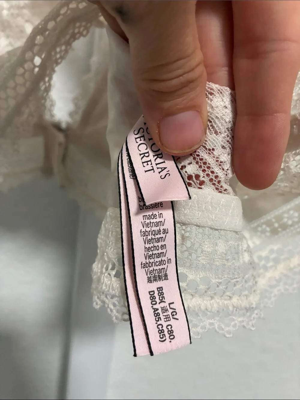 Victoria’s Secret Racerback Lace Front Hook Closure Bralette